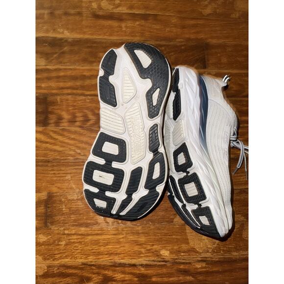 Hoka One One Bondi 6 Wide Running Shoes Womens Size 7 D Running Shoes Gray Navy - Picture 8 of 10
